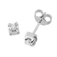 Earrings Zanette Gioielli Woman in White Gold Diamante 0.2 Ct OR-02699-72-0,20 - OR-02699-72-0,20